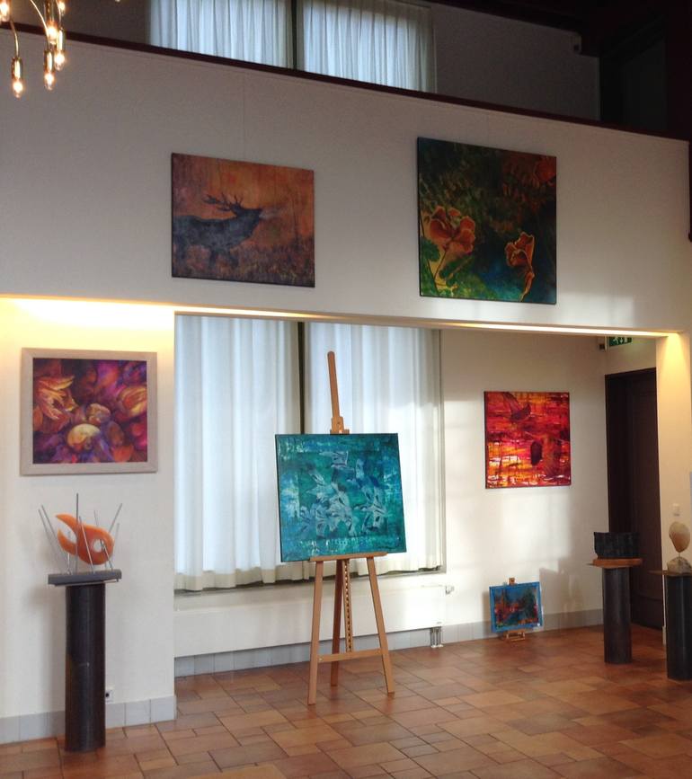Original Expressionism Nature Painting by Marian De Wit