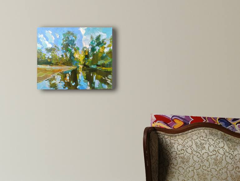 Original Impressionism Landscape Painting by Ruslan Khais