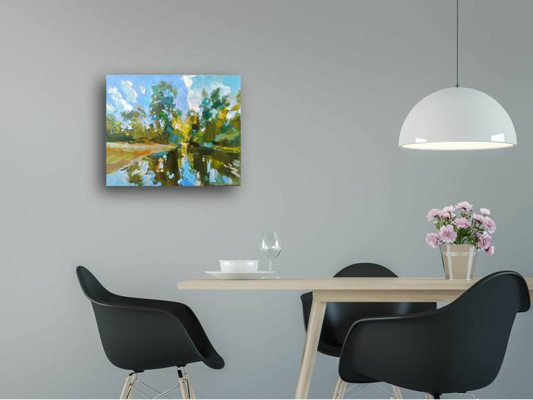 Original Impressionism Landscape Painting by Ruslan Khais