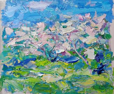 Original Abstract Landscape Paintings by Ruslan Khais