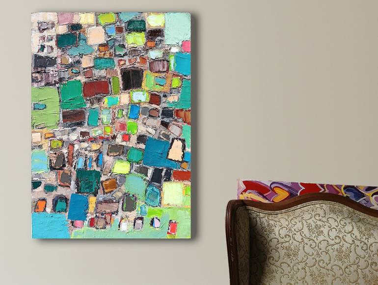 Original Abstract Expressionism Abstract Painting by Ruslan Khais