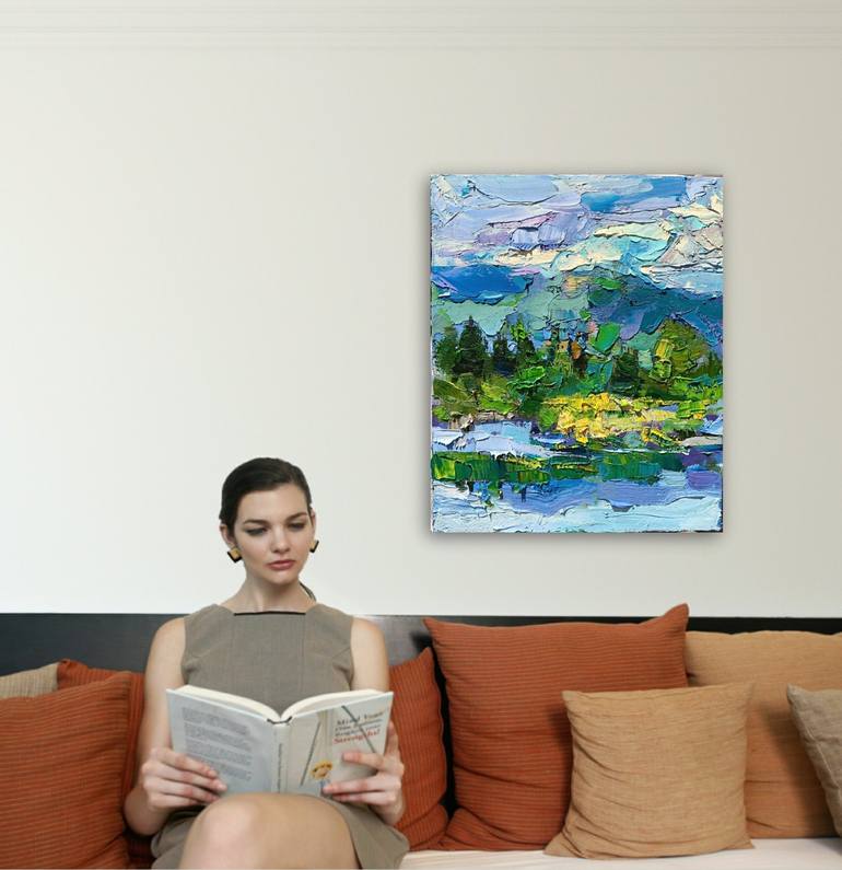 Original Impressionism Landscape Painting by Ruslan Khais