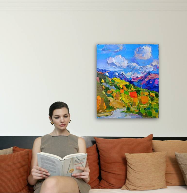 Original Impressionism Landscape Painting by Ruslan Khais