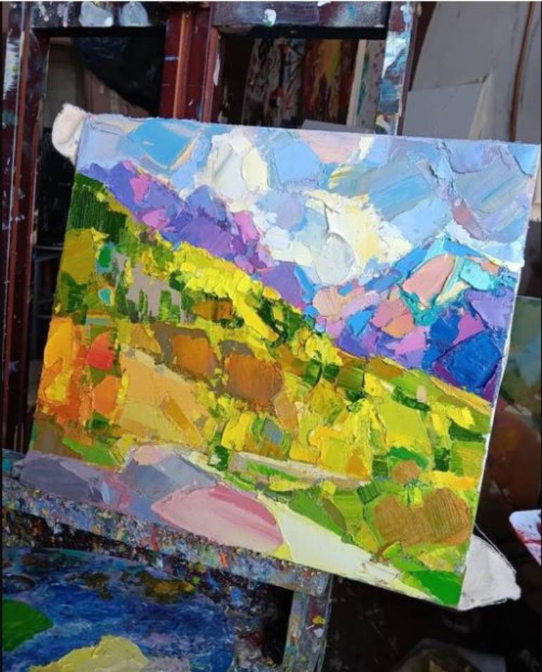 Original Impressionism Landscape Painting by Ruslan Khais