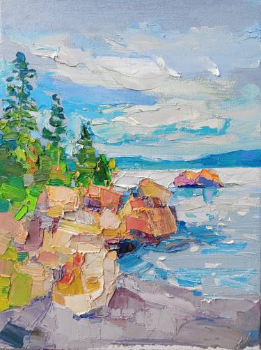 Original Impressionism Landscape Paintings by Ruslan Khais