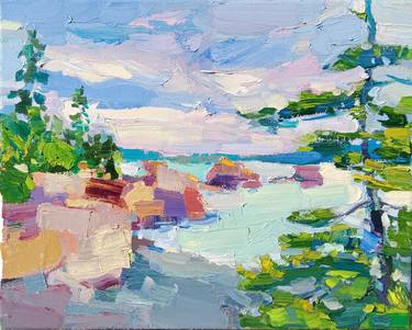 Original Impressionism Landscape Paintings by Ruslan Khais