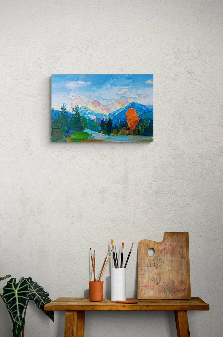 Original Impressionism Landscape Painting by Ruslan Khais