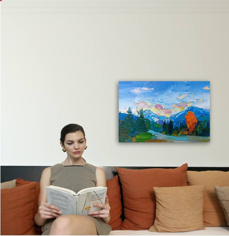 Original Impressionism Landscape Painting by Ruslan Khais