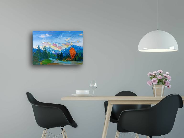 Original Impressionism Landscape Painting by Ruslan Khais