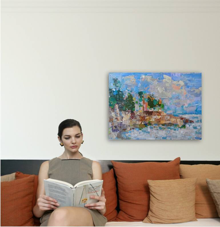 Original Impressionism Landscape Painting by Ruslan Khais
