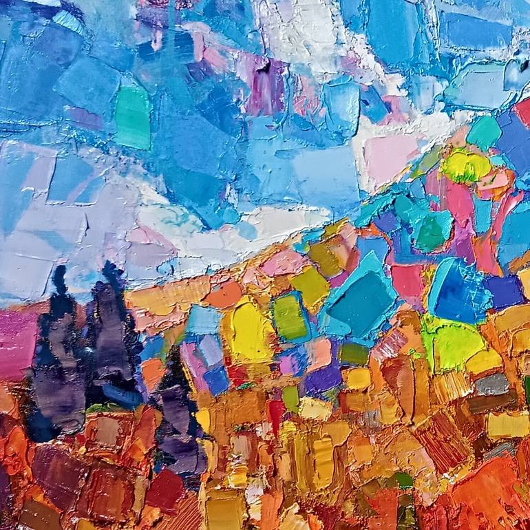 Original Abstract Landscape Painting by Ruslan Khais