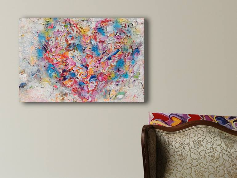 Original Pop Art Love Painting by Ruslan Khais