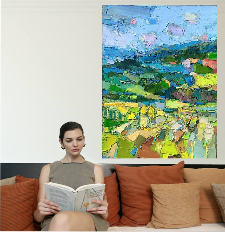 Original Impressionism Abstract Painting by Ruslan Khais