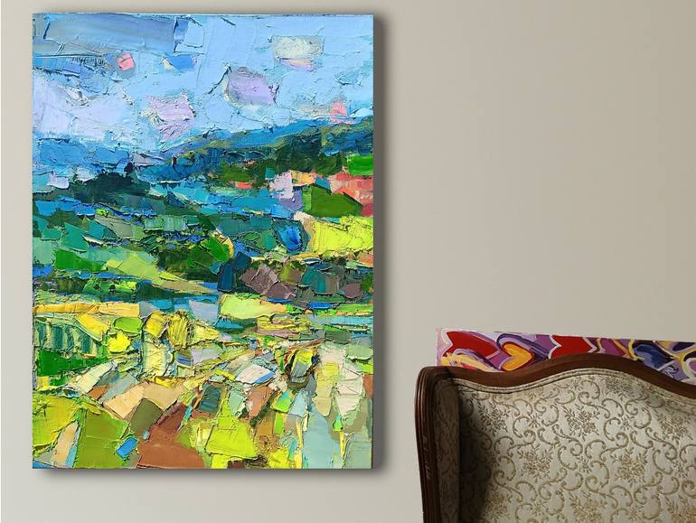 Original Impressionism Abstract Painting by Ruslan Khais