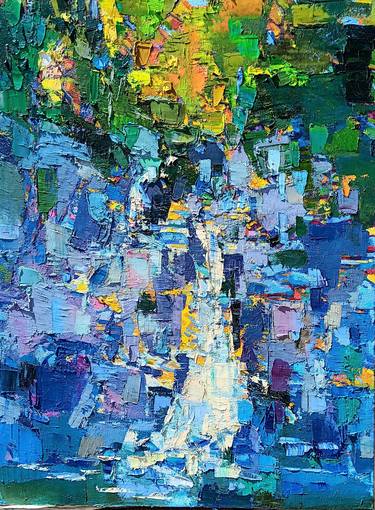 Original Abstract Landscape Paintings by Ruslan Khais