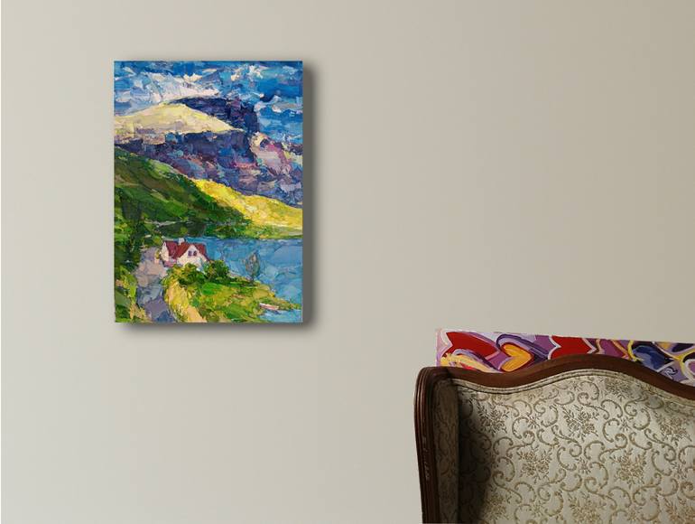 Original Impressionism Landscape Painting by Ruslan Khais