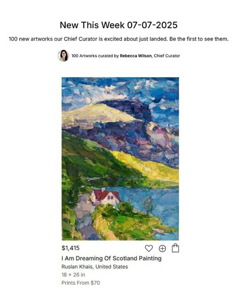 Original Impressionism Landscape Painting by Ruslan Khais
