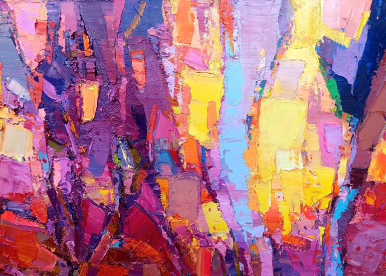Original Abstract Landscape Painting by Ruslan Khais
