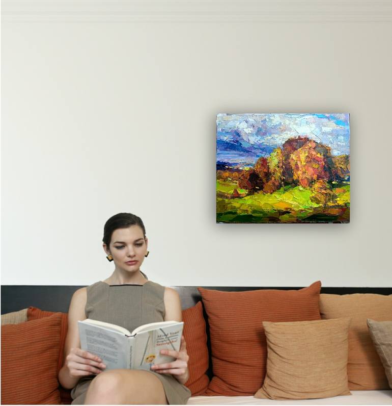 Original Abstract Landscape Painting by Ruslan Khais
