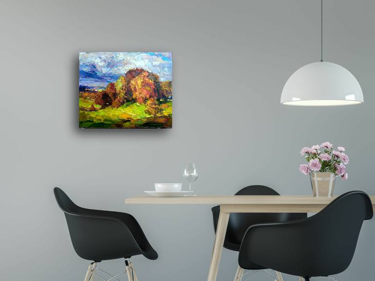 Original Abstract Landscape Painting by Ruslan Khais
