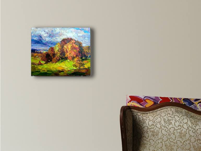 Original Abstract Landscape Painting by Ruslan Khais
