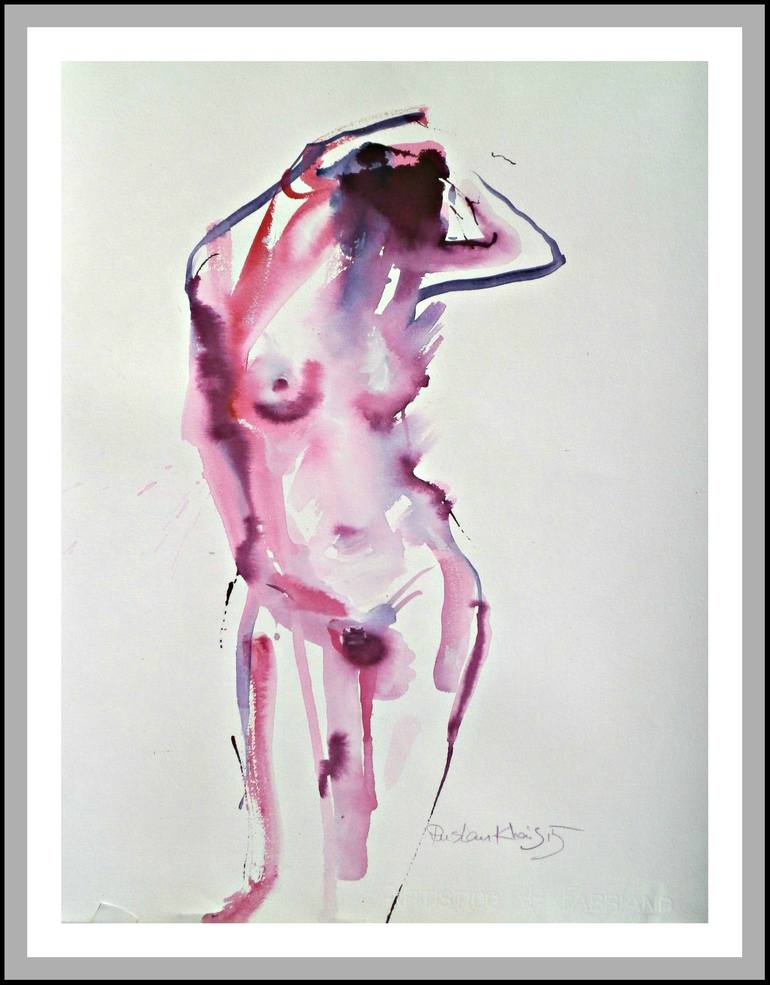 Original Nude Drawing by Ruslan Khais