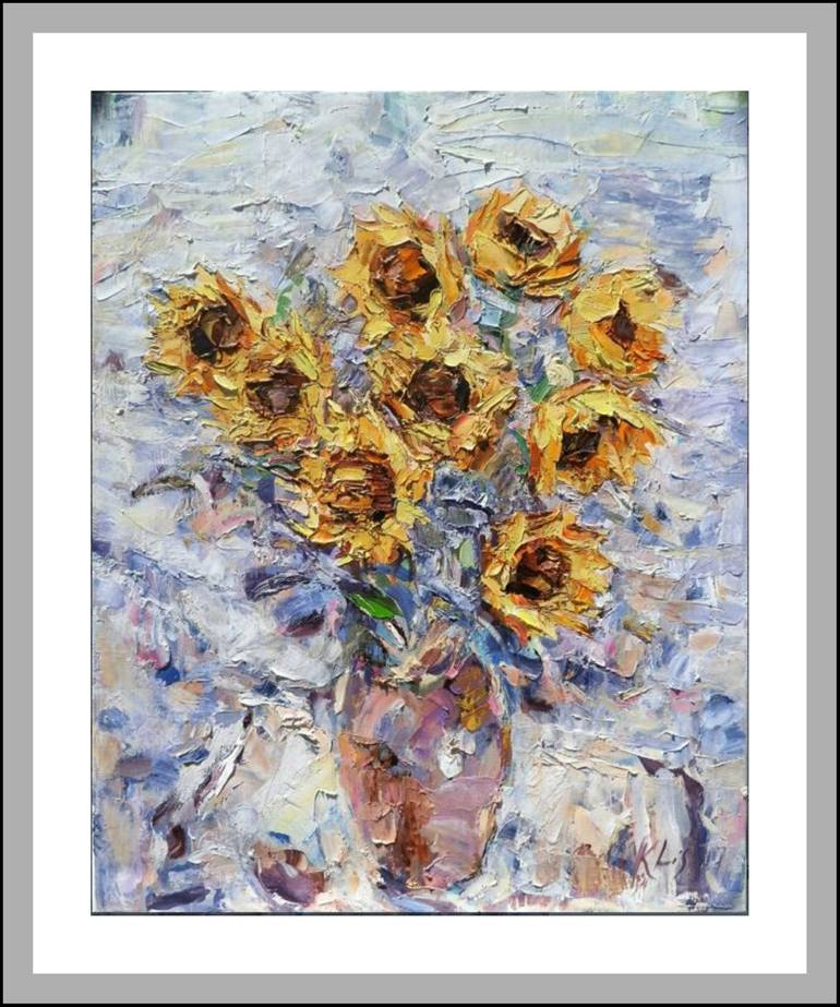 Original Floral Painting by Ruslan Khais