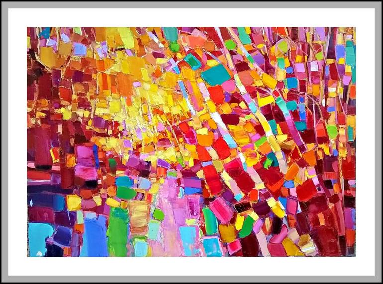 Original Abstract Landscape Painting by Ruslan Khais