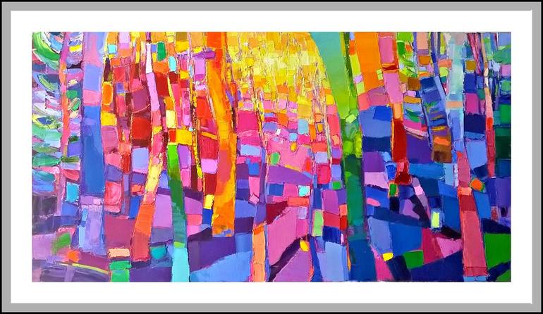 Original Abstract Landscape Painting by Ruslan Khais