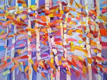Original Abstract Expressionism Landscape Paintings by Ruslan Khais