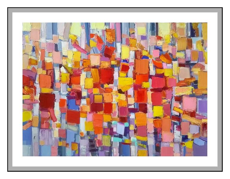 Original Abstract Landscape Painting by Ruslan Khais