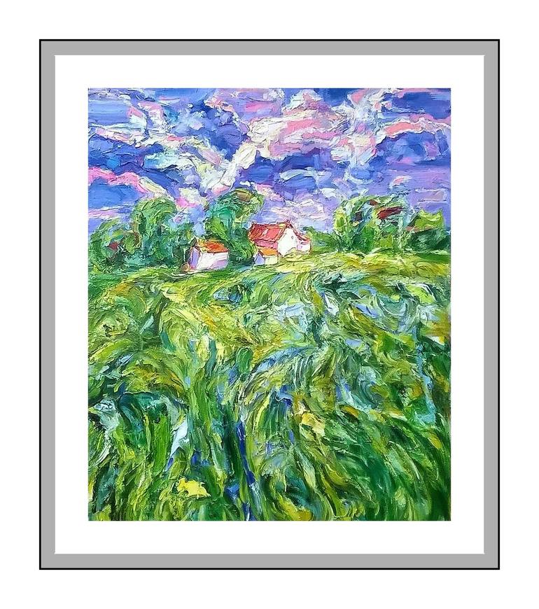 Original Expressionism Landscape Painting by Ruslan Khais