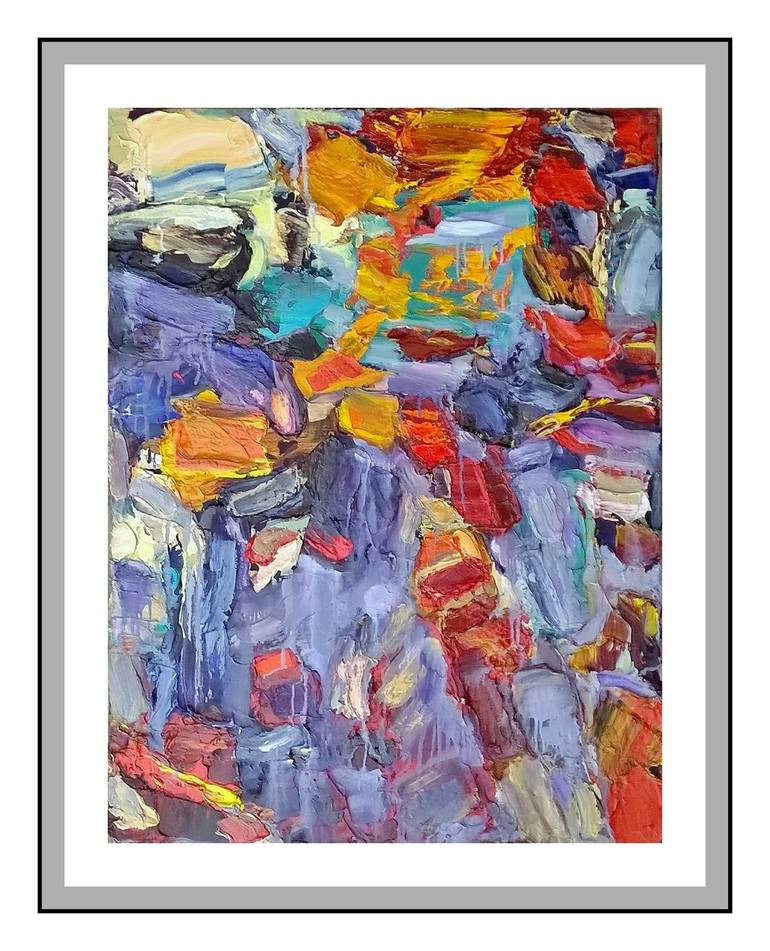 Original Abstract Expressionism Abstract Painting by Ruslan Khais