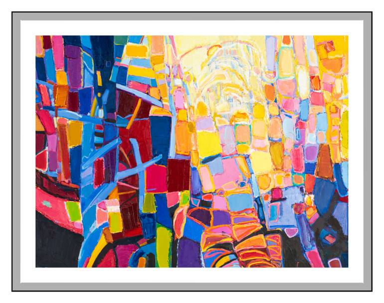 Original Abstract Landscape Painting by Ruslan Khais