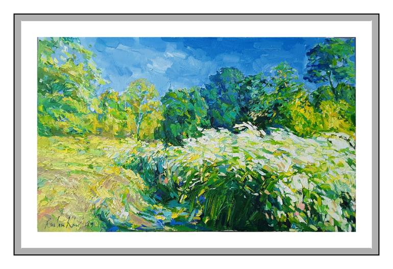 Original Impressionism Landscape Painting by Ruslan Khais