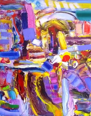 Original Abstract Expressionism Abstract Paintings by Ruslan Khais