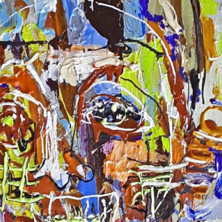 Original Expressionism Men Painting by Ruslan Khais