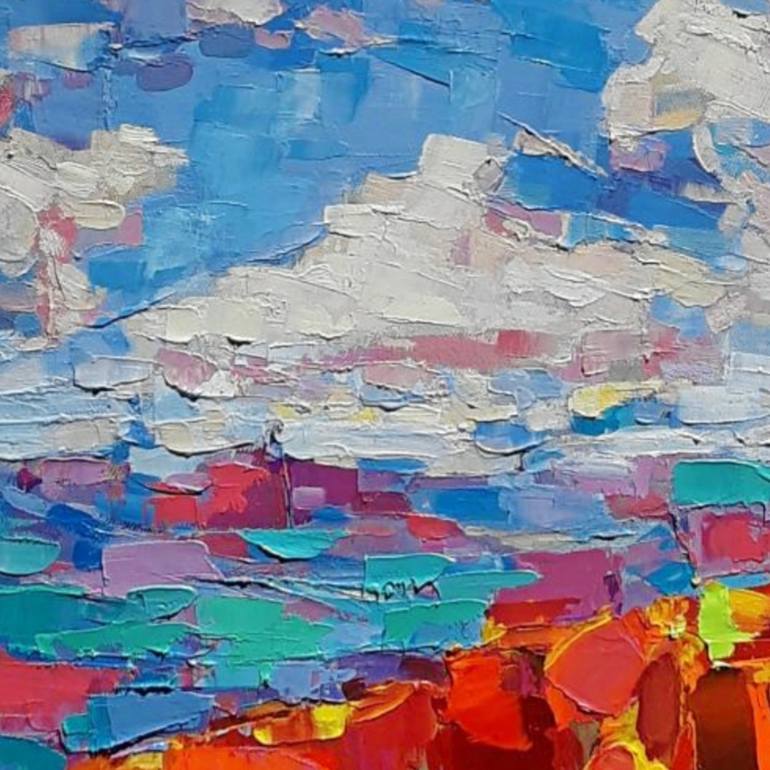 Original Impressionism Landscape Painting by Ruslan Khais