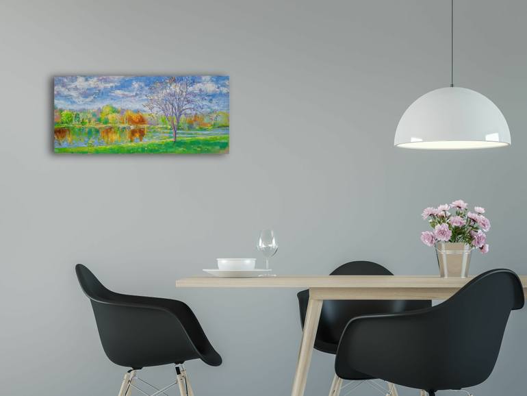 Original Impressionism Landscape Painting by Ruslan Khais