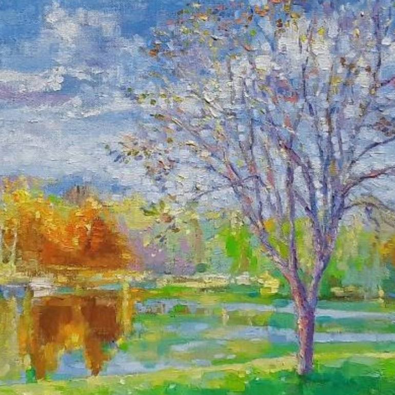 Original Impressionism Landscape Painting by Ruslan Khais