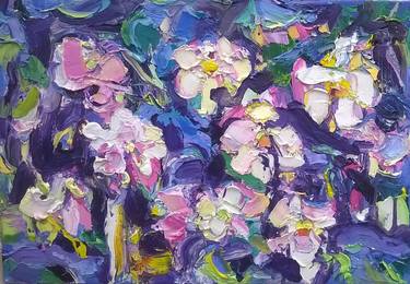 Original Abstract Expressionism Floral Paintings by Ruslan Khais