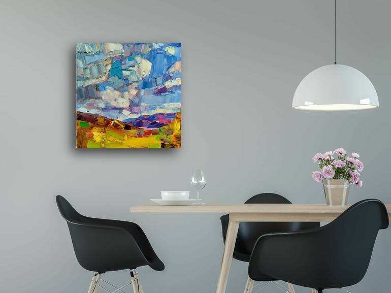 Original Abstract Landscape Painting by Ruslan Khais