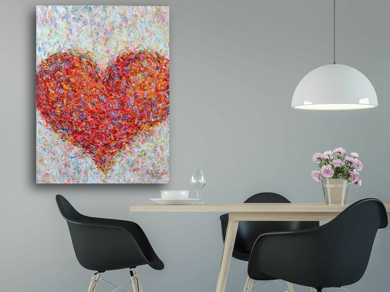 Original Pop Art Love Painting by Ruslan Khais