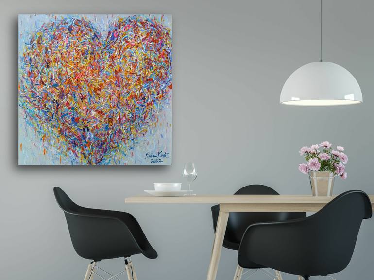 Original Modernism Love Painting by Ruslan Khais