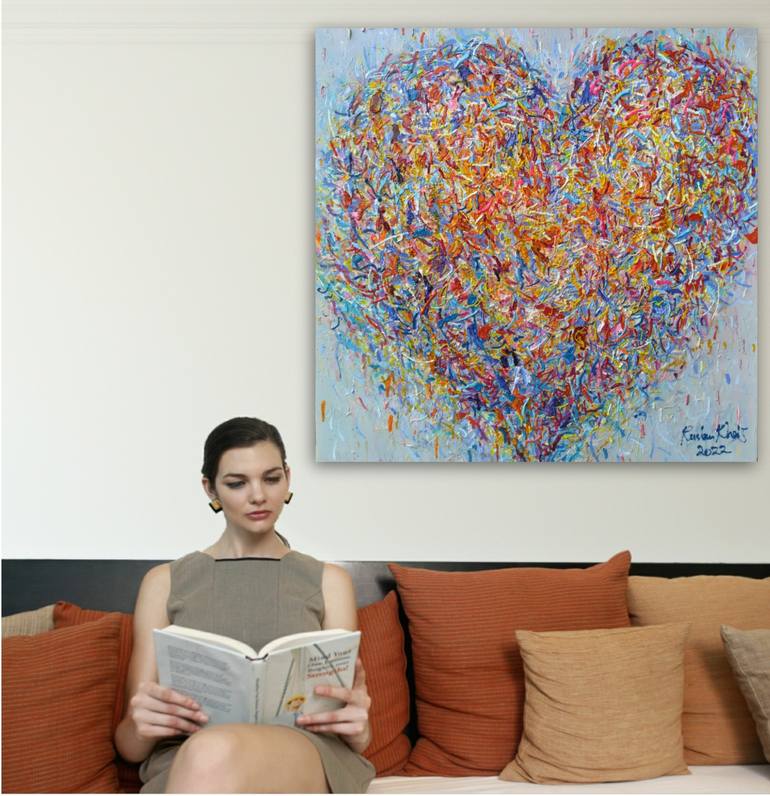 Original Modernism Love Painting by Ruslan Khais