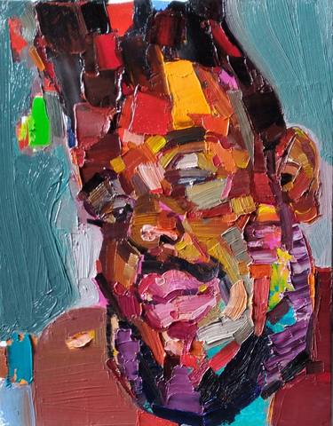 Original Expressionism Men Paintings by Ruslan Khais