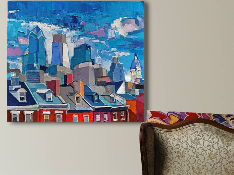 Original Modern Cities Painting by Ruslan Khais