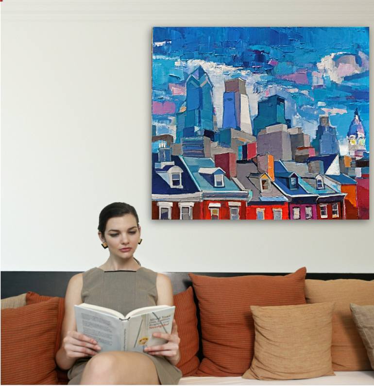 Original Cities Painting by Ruslan Khais