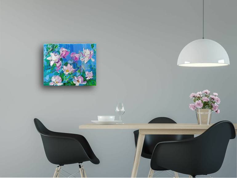 Original Impressionism Floral Painting by Ruslan Khais