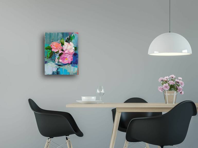 Original Floral Painting by Ruslan Khais